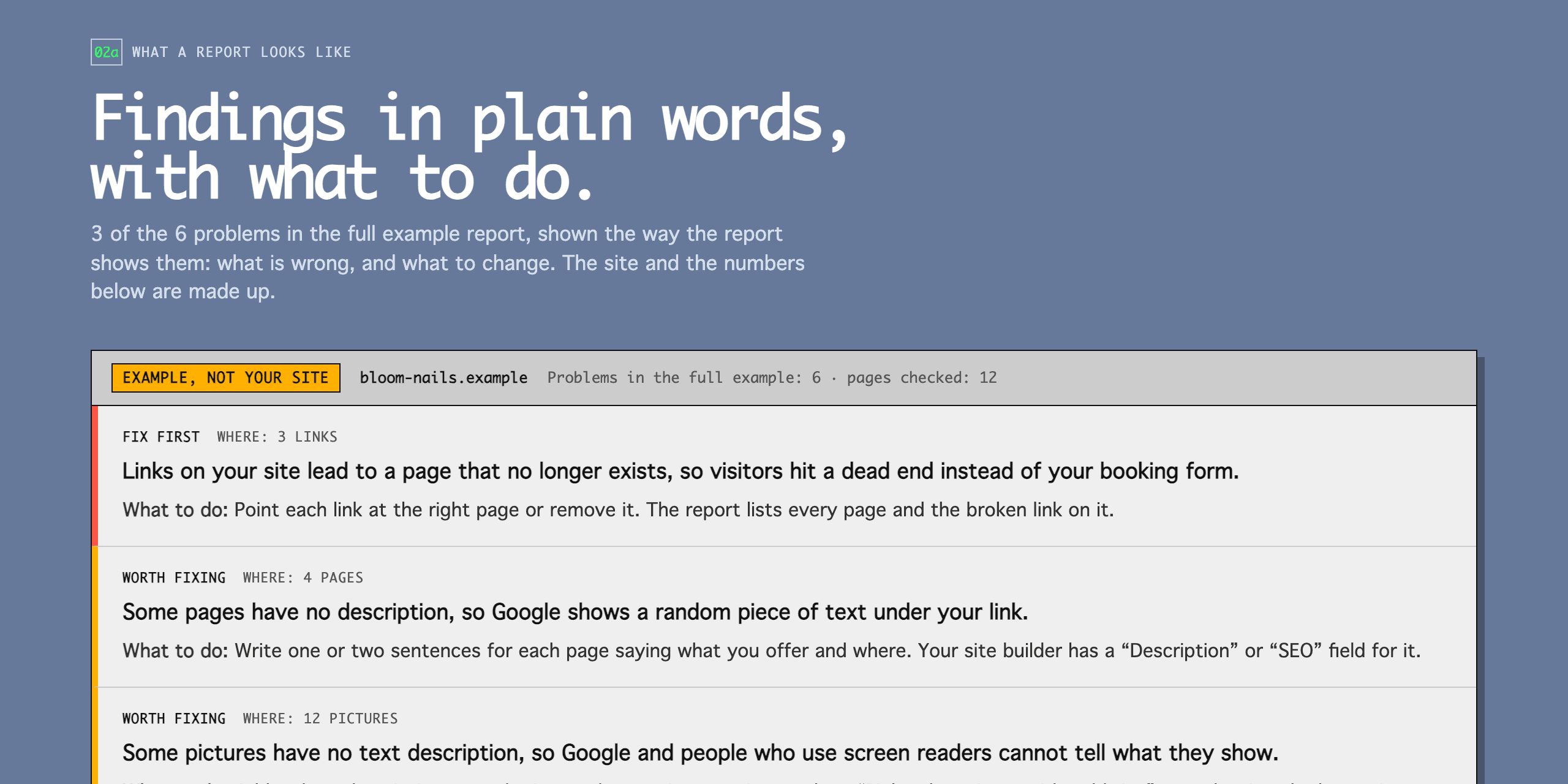 Findings in Plain Words